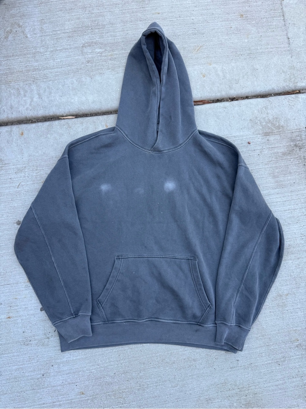Abercrombie & Fitch Sun Faded Gray Oversized Soft A&F Essentials Hoodie Size M